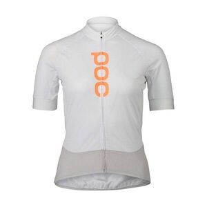 POC Rövid ujjú kerékpáros mez - ESSENTIAL ROAD LADY - fehér/szürke kép