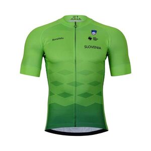 BONAVELO Rövid ujjú kerékpáros mez - SLOVENIA ll. - zöld kép