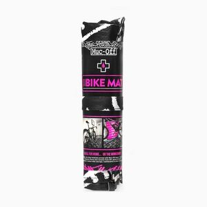 MUC-OFF kerékpár alátét - BIKE MAT - fekete/rózsaszín/fehér kép