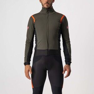 CASTELLI Kerékpáros dzseki béléssel - ALPHA RoS 2 - zöld kép
