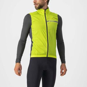 CASTELLI Kerékpáros mellény - SQUADRA STRECH - sárga kép