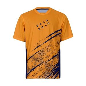 HOLOKOLO Rövid ujjú kerékpáros mez - UNIVERSE MTB - narancssárga/fekete kép
