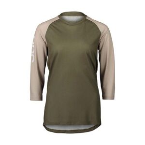 POC Rövid ujjú kerékpáros mez - MTB PURE 3/4 LADY - bézs/zöld kép
