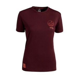 ROCDAY Rövid ujjú kerékpáros mez - WOODY LADY - bordó kép