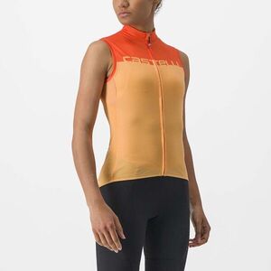 CASTELLI Ujjatlan kerékpáros mez - VELOCISSIMA LADY - narancssárga kép