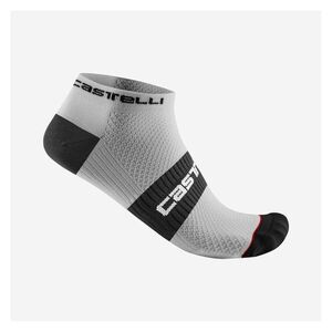 CASTELLI Kerékpáros bokazokni - LOWBOY 2 - fehér/fekete kép