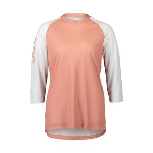 POC Rövid ujjú kerékpáros mez - MTB PURE 3/4 LADY - fehér/rózsaszín kép