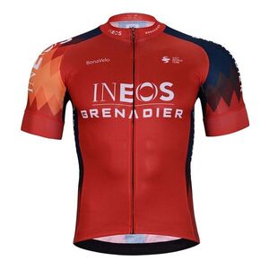 BONAVELO Rövid ujjú kerékpáros mez - INEOS GRENADIERS '25 - piros/kék kép