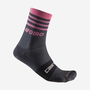 CASTELLI Klasszikus kerékpáros zokni - GIRO D'ITALIA 2024 - rózsaszín/szürke kép