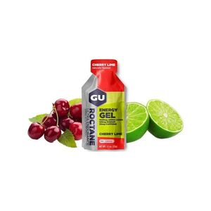 GU Kerékpáros táplálékkiegészítő - ROCTANE ENERGY GEL 32 G CHERRY/LIME kép