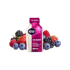 GU Kerékpáros táplálékkiegészítő - ENERGY GEL 32 G TRI BERRY kép