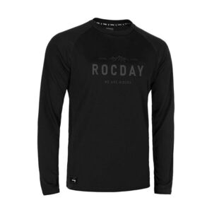 ROCDAY Hosszú ujjú kerékpáros mez nyári - PATROL - fekete/szürke kép