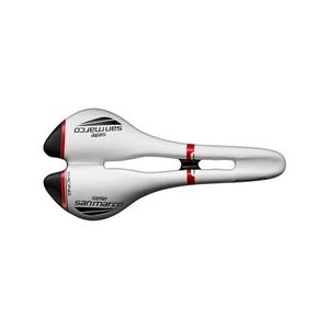 SELLE SAN MARCO ülés - ASPIDE OPEN-FIT RACING NARROW - fehér/fekete/piros kép