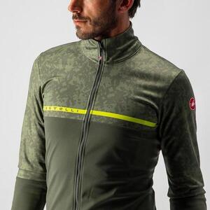 CASTELLI Kerékpáros dzseki béléssel - FINESTRE - zöld/sárga kép