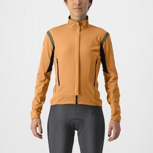 CASTELLI Kerékpáros dzseki béléssel - PERFETTO ROS 2 W - narancssárga kép