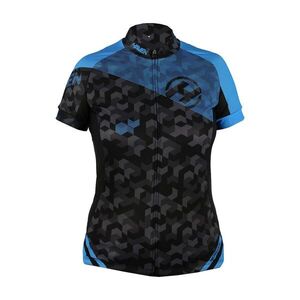 HAVEN Rövid ujjú kerékpáros mez - SINGLETRAIL WOMEN - fekete/kék kép