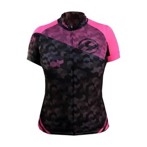 HAVEN Rövid ujjú kerékpáros mez - SINGLETRAIL WOMEN - fekete/rózsaszín kép