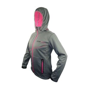 HAVEN Kerékpáros dzseki béléssel - THERMOTEC WOMEN - szürke/rózsaszín kép