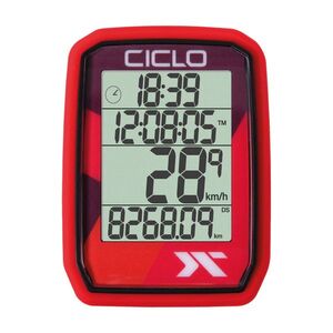 CICLOSPORT tachométer - PROTOS 205 - piros kép
