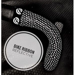 BIKERIBBON owijka na kierownicę - REFLECTIVE - fekete kép
