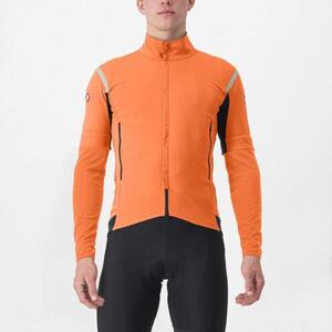 CASTELLI Kerékpáros dzseki béléssel - PERFETTO RoS 2 CONVERTIBLE - narancssárga kép