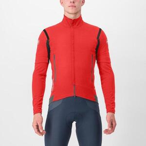 CASTELLI Kerékpáros dzseki béléssel - PERFETTO RoS 2 CONVERTIBLE - piros kép