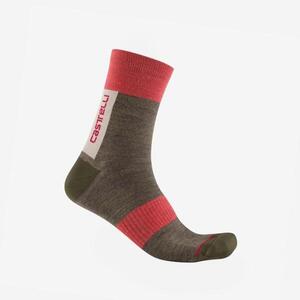 CASTELLI Klasszikus kerékpáros zokni - VELOCISSIMA THERMAL - zöld kép