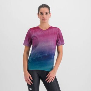 SPORTFUL Rövid ujjú kerékpáros póló - FLOW GIARA - lila/kék kép