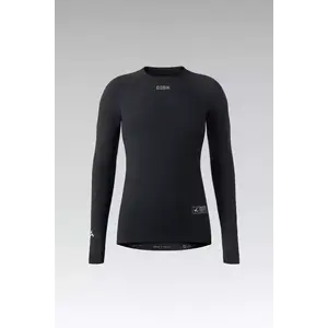 GOBIK Hosszú ujjú kerékpáros póló - WINTER MERINO WOMEN - fekete kép