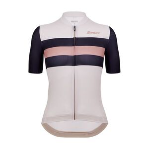 SANTINI Rövid ujjú kerékpáros mez - ECO SLEEK NEW BENGAL - fehér/fekete kép