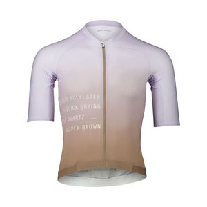 POC Rövid ujjú kerékpáros mez - PRISTINE PRINT - barna/lila kép