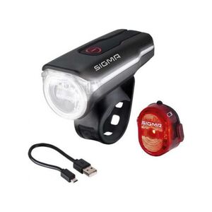 SIGMA SPORT lámpa készlet - AURA 60 + NUGGET II - piros/fekete kép