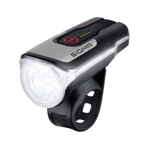 SIGMA SPORT első lámpa - AURA 80 - ezüst/fekete kép