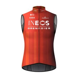 GOBIK Kerékpáros mellény - PLUS 2.0 INEOS GRENADIERS 2024 - piros/narancssárga kép