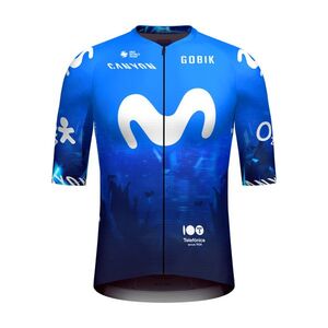 GOBIK Rövid ujjú kerékpáros mez - INFINITY MOVISTAR TEAM 2024 - kék/fehér kép