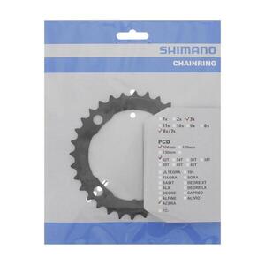 SHIMANO lánckerék - CHAINRING M361 32 - fekete kép