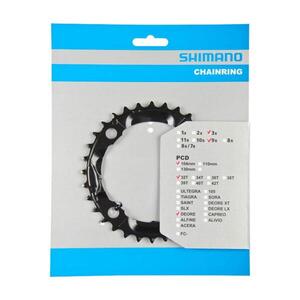 SHIMANO lánckerék - DEORE M590 32 - fekete kép