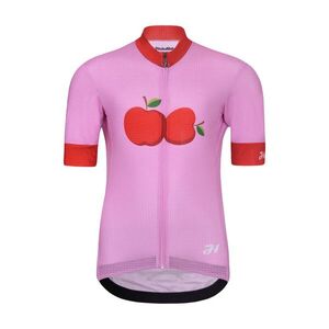 HOLOKOLO Rövid ujjú kerékpáros mez - FRUIT - rózsaszín/piros kép