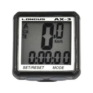 LONGUS kerékpáros számítógép - CYKLO COMPUTER AX-3 - fekete kép