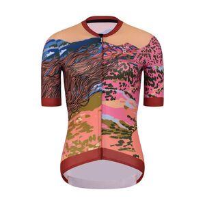 RIVANELLE Rövid ujjú kerékpáros mez - FREE ELITE LADY LIMITED EDITION - narancssárga/színes kép