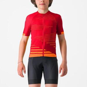 CASTELLI Rövid ujjú kerékpáros mez - AERO KID - piros kép
