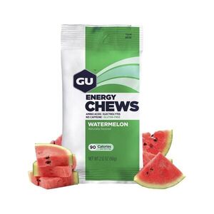 GU Kerékpáros táplálékkiegészítő - ENERGY CHEWS 60 G WATERMELON kép