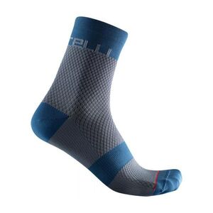 CASTELLI Klasszikus kerékpáros zokni - VELOCISSIMA 12 - kék kép