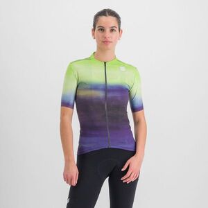 SPORTFUL Rövid ujjú kerékpáros mez - FLOW SUPERGIARA - világoszöld/lila kép