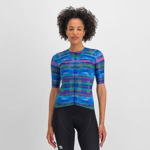 SPORTFUL Rövid ujjú kerékpáros mez - GLITCH BOMBER - kék kép