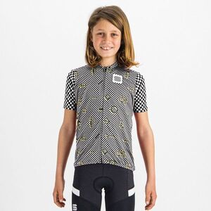 SPORTFUL Rövid ujjú kerékpáros mez - CHECKMATE - fekete/fehér kép