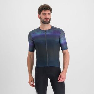 SPORTFUL Rövid ujjú kerékpáros mez - FLOW SUPERGIARA - kék/fekete kép