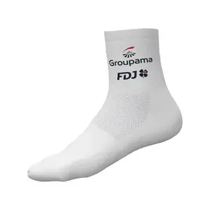 ALÉ Klasszikus kerékpáros zokni - GROUPAMA FDJ 2024 - fehér kép