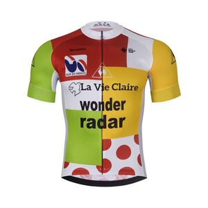 BONAVELO Rövid ujjú kerékpáros mez - 1985 LA VIE CLAIRE TDF - színes kép