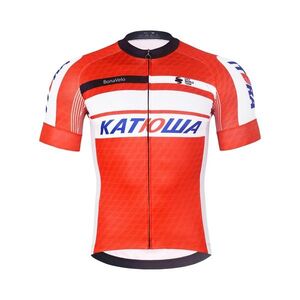 BONAVELO Rövid ujjú kerékpáros mez - KATUSHA - piros/fehér kép